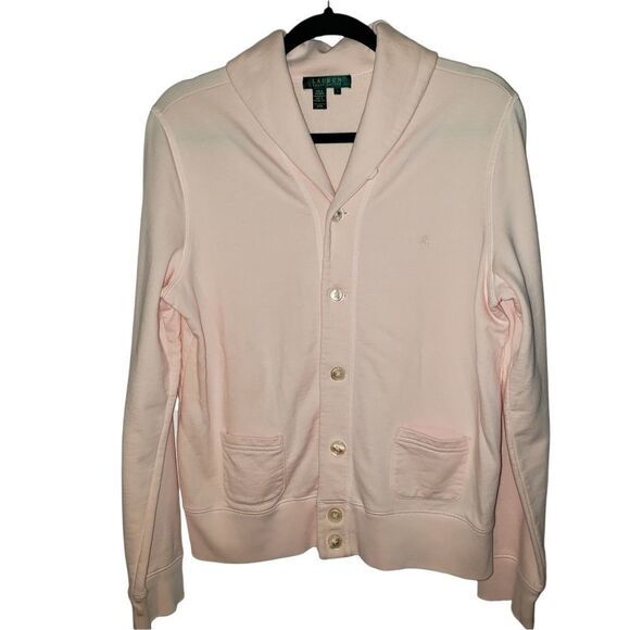 Lauren Ralph Lauren Pink Button Front Top - Picture 1 of 9